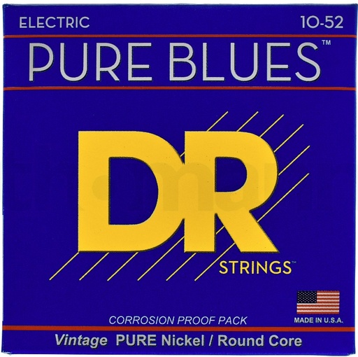 [PHR-10/52] DR Strings PHR-10/52 Pure Blues Nickel Wrap Round Core