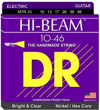 [BTR-10] DR Strings BTR-10 Hi-Beam Nickel Plated Electric Guitar Strings 10-52