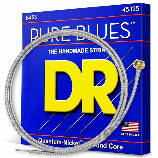 [PB5-45] DR Strings PB5-45 PURE BLUES 5-String Bass Guitar Strings 45-125