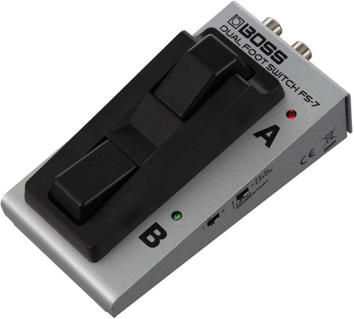 [FS-7] BOSS Compact Dual Footswitch for Momentary and ON/OFF control of your Musical Instrument FX & More