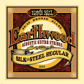 [2043] Ernie Ball 2043 Regular Earthwood 80/20 Bronze Acoustic Guitar Strings 13-56